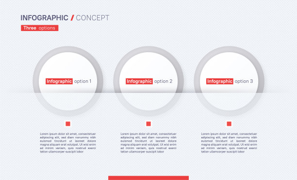 时尚矢量信息图概念模板。三个选项图片下载