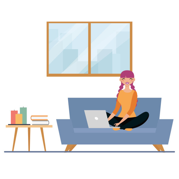 女孩在客厅hygge风格图片下载