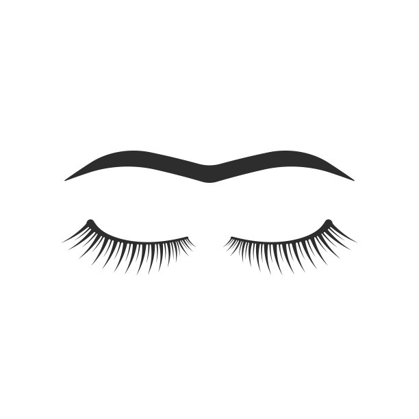 黑睫毛，一字眉图片下载