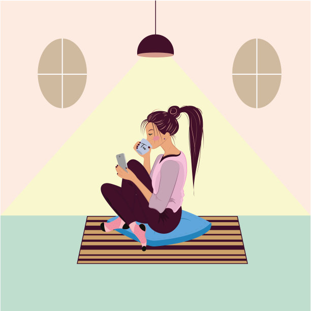 Hygge生活方式女孩图片下载