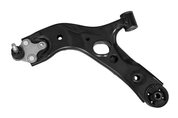 新悬挂臂的车辆在一个白色的背景图片下载