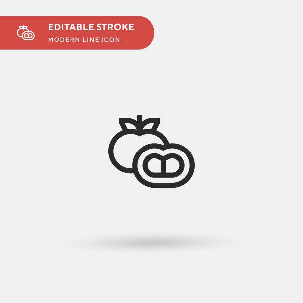 番茄简单图标符号图片下载