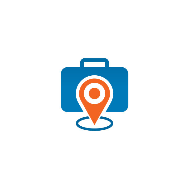 旅行袋或旅行箱的标志设计图片下载