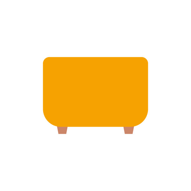 孤立的椅子上黄色图片下载