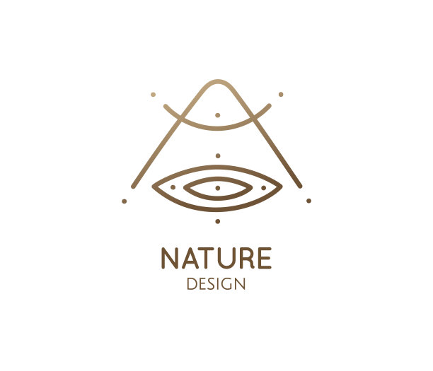 自然最小线性标志图片下载