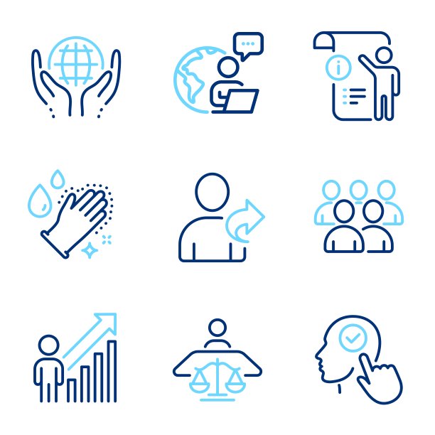 人的图标集。包括图标作为组，有机测试，参考朋友的标志。向量图片下载