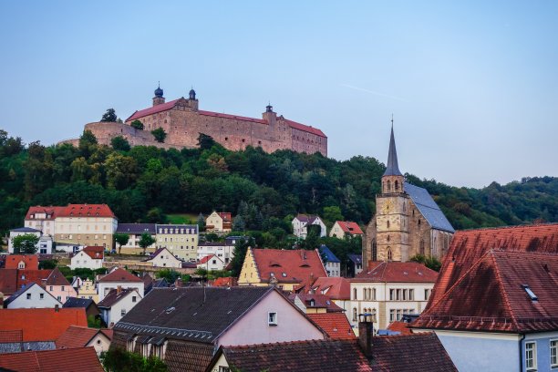 德国库姆巴赫市中心景观图片下载