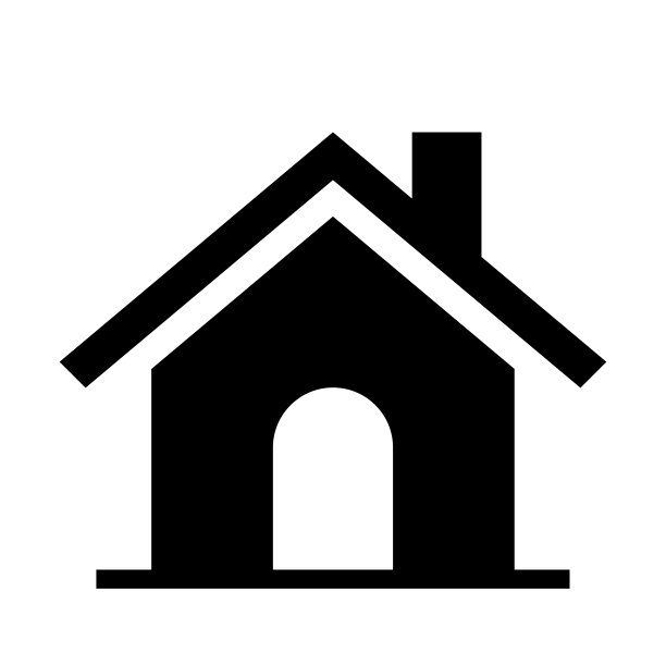 房屋图标，房屋符号，房屋简易剪贴画图片下载