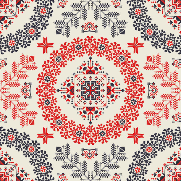 166罗马尼亚传统图案图片下载