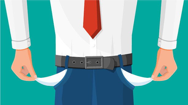 商人展示空口袋图片下载