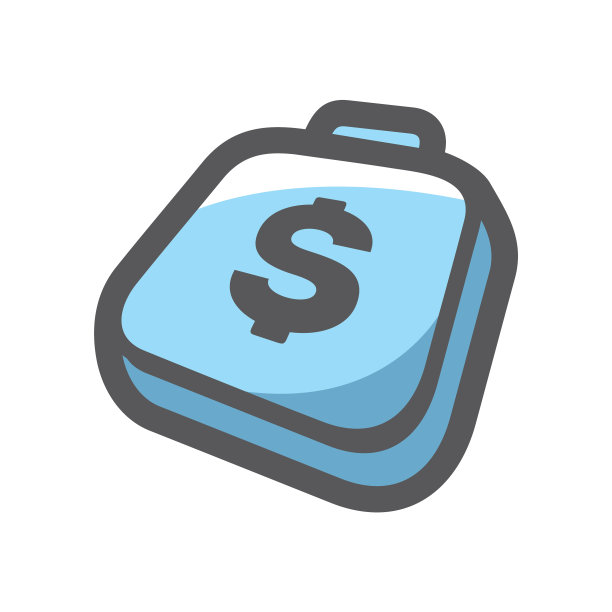 钱袋隐藏手提箱卡通图片下载