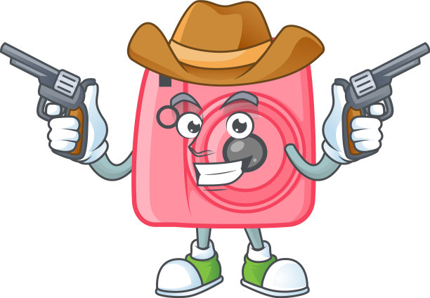 勇敢的牛仔拿着枪图片下载