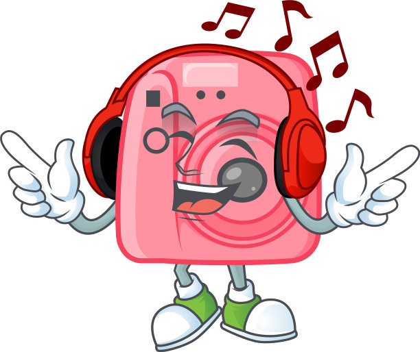 Instan相机卡通听音乐耳机图片下载