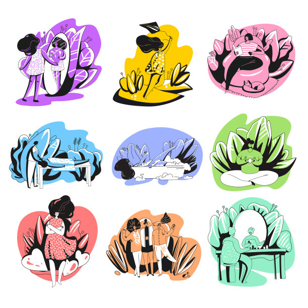 设女孩女人照顾好自己图片下载