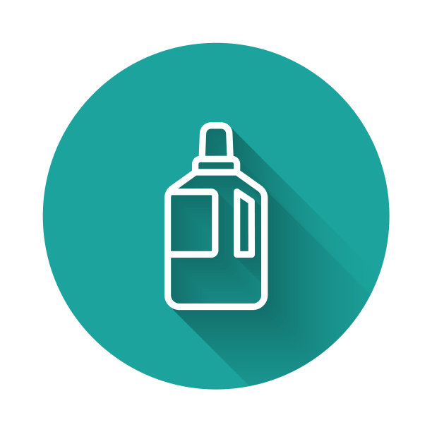 白色线织物柔软剂图标隔离与长图片下载