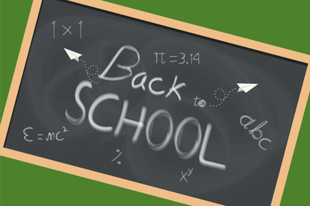 手绘回到学校图片下载