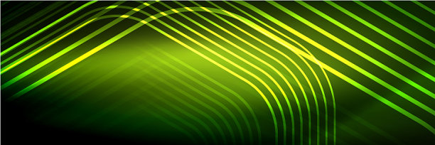 闪亮的霓虹灯线条，条纹和波浪技术图片下载