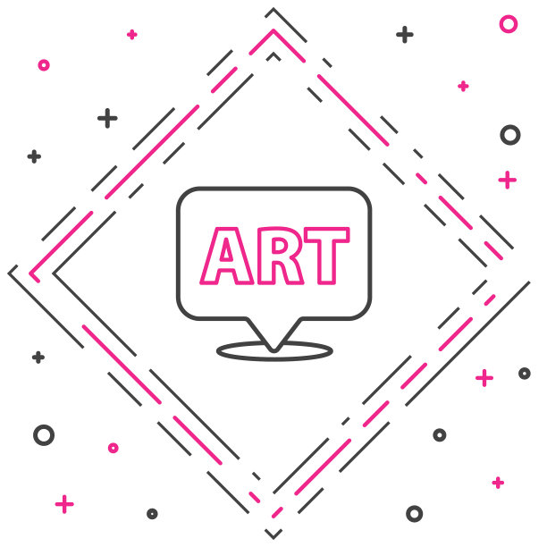 线语音气泡与文字艺术图标隔离图片下载