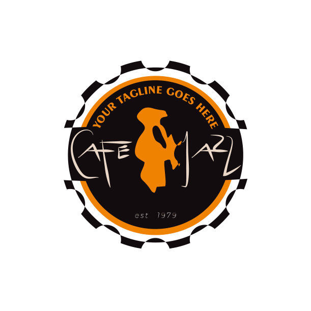 爵士音乐咖啡馆的标志图片下载