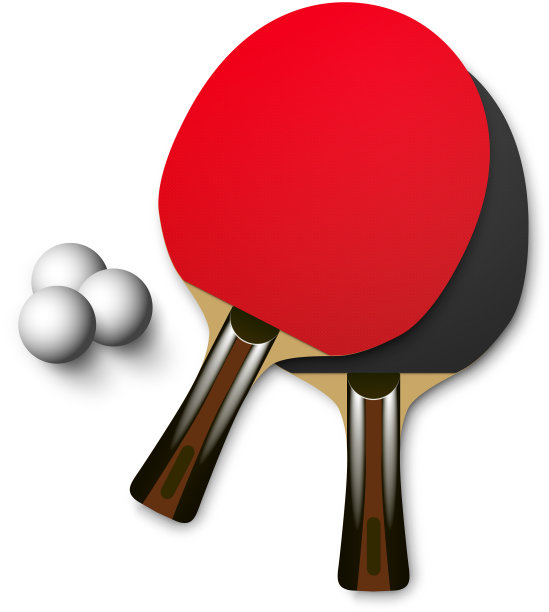 木制的乒乓球拍图片下载