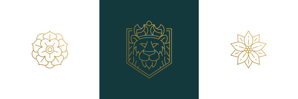 线条优雅的装饰设计元素集合图片下载