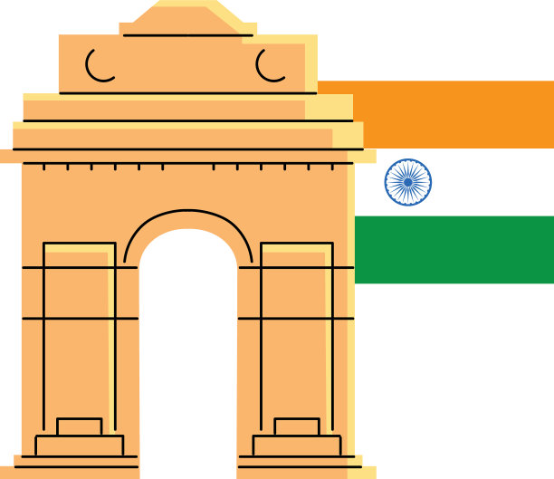 印度著名的寺庙和纪念碑图片下载