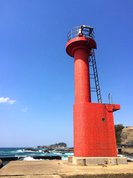 红色灯塔图片下载