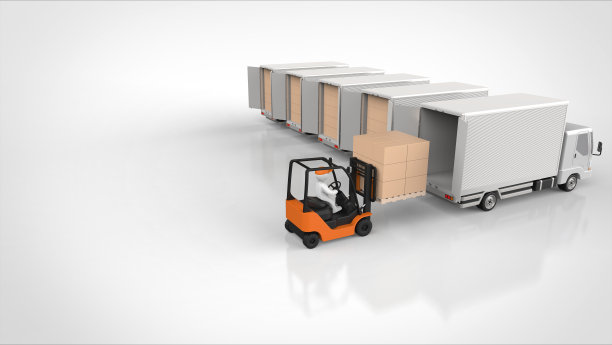 卡车后侧打开5，叉车右3d图片下载