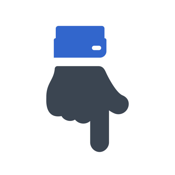 手指向下指向图标图片下载