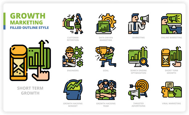 Growth Marketing图标集图片下载