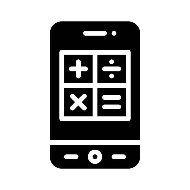 数学图标，手机应用矢量图图片下载