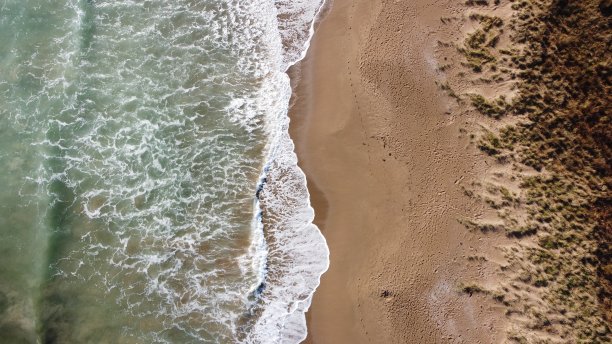 空中海滩照片新西兰图片下载