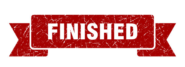 完成的丝带完成的垃圾乐队标志图片下载