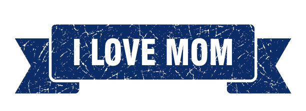 我喜欢妈妈的丝带，我喜欢妈妈的垃圾摇滚乐队的标志图片下载