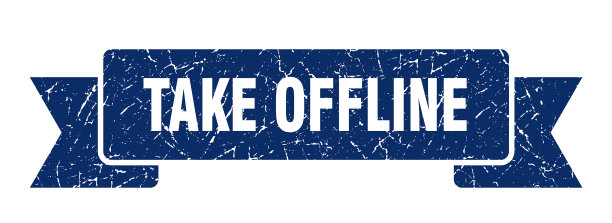 脱机缎带脱机垃圾摇滚乐队标志图片下载