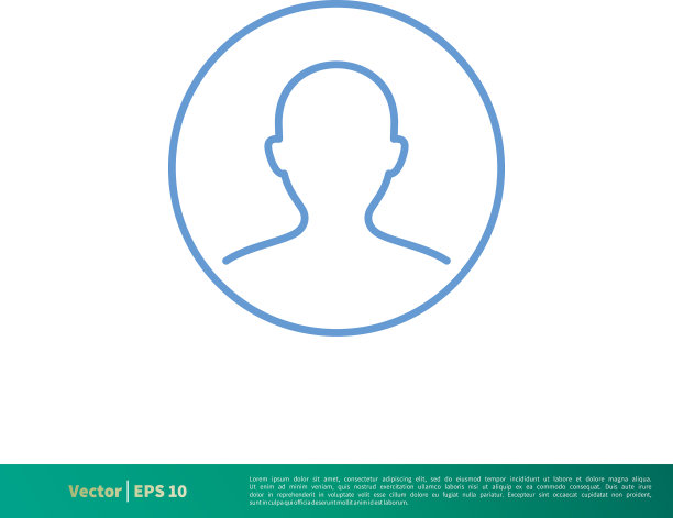 Profile头像图标logo模板设计eps 10图片下载