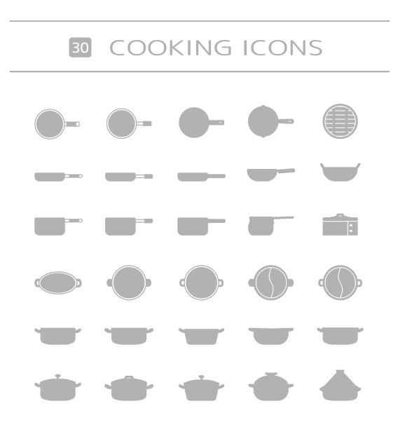 厨房用具插图图标图片下载