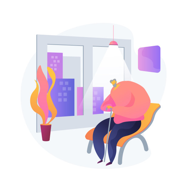 孤独老人概念图片下载