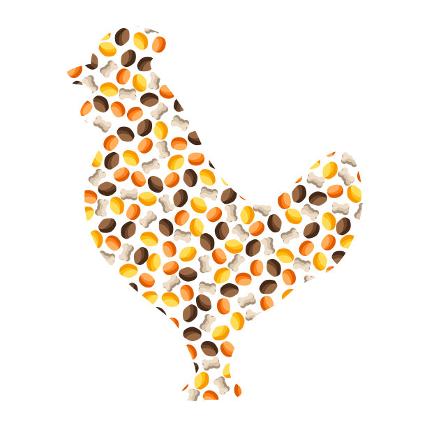 背景为猫或狗的鸡干粮图片下载