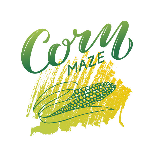 玉米迷宫绿色字母图片下载