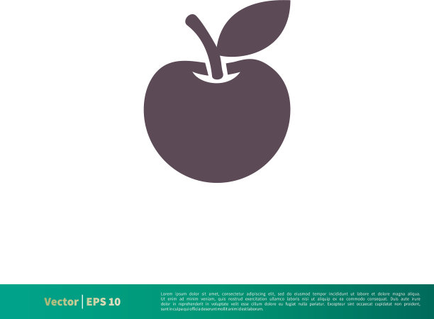 苹果水果教育图标logo模板设计图片下载