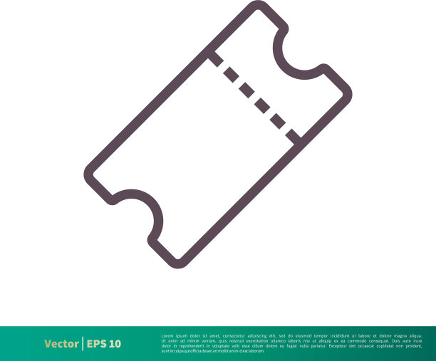 票务图标标志模板设计eps 10图片下载