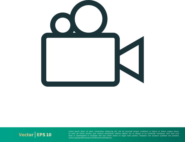 电影电影院图标标志模板设计eps 10图片下载