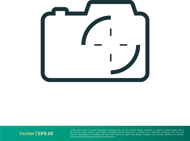 相机图标标志模板设计eps 10图片下载