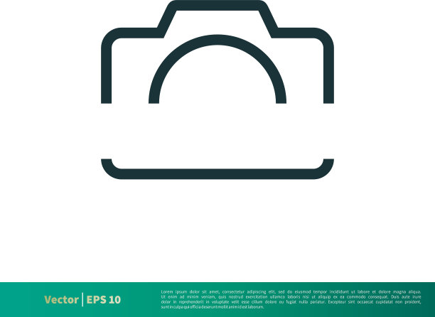 相机图标标志模板设计eps 10图片下载