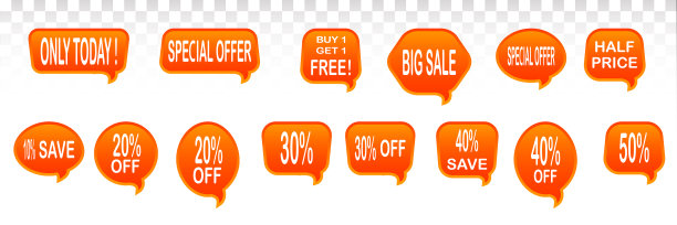 集销售设计元素孤立无一图片下载