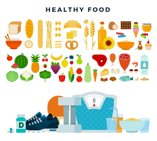 健康的食物造就了健康的有机饮食图片下载