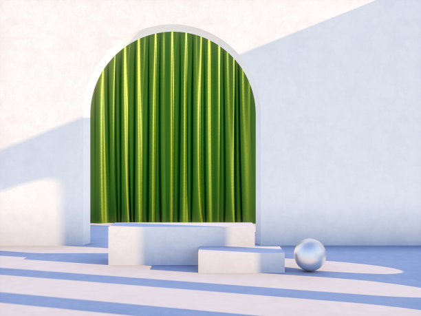 冬季圣诞场景与讲台背景的产品展示。图片下载