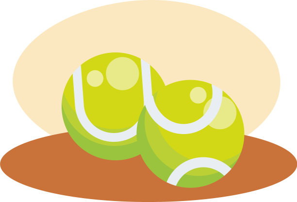 网球运动器材图标图片下载