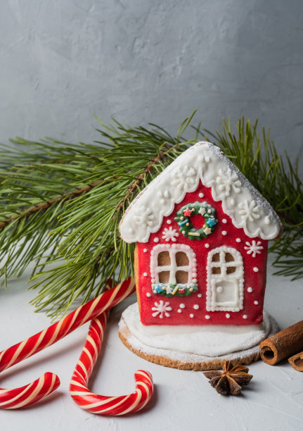 姜饼的形式，一个仙女的房子图片下载